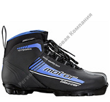 Ботинки лыжные Motor BLAZZER NNN черный, лого синий ИК36-01-08