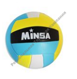 Мяч волейбольный Minsa V12, 18 панелей, PVC, 2 подслоя, машинная сшивка, размер 5