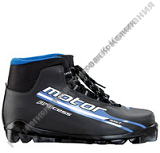 Ботинки лыжные MOTOR PROCESS SNS черный, лого синий ИК37-01-08